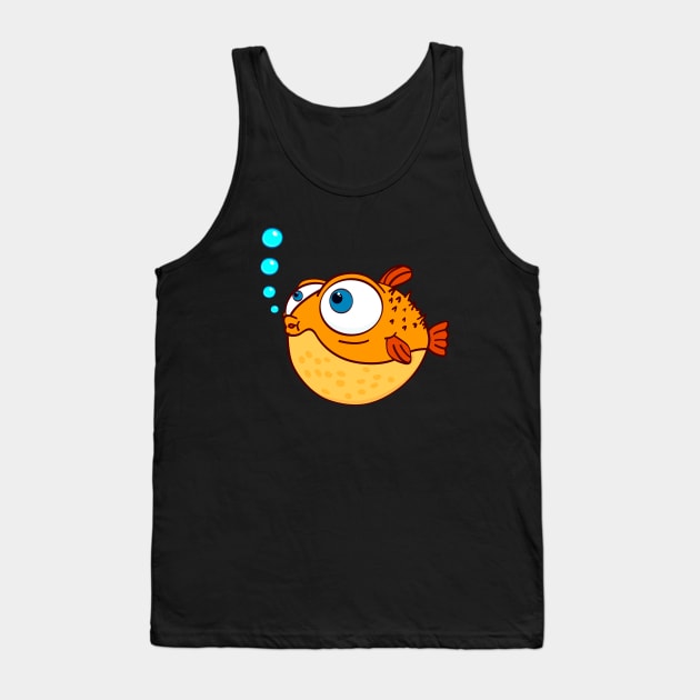 Love Blowfish Tank Top by APDesign